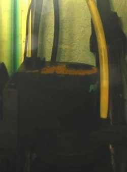 Angelfish normally lay eggs on tall upright objects, but for lack of anything better, a pump can also be used.
